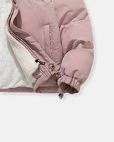 Hooded Quilted Winter Jacket with Plush Lining