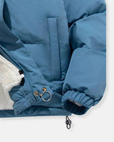 Hooded Quilted Winter Jacket with Plush Lining