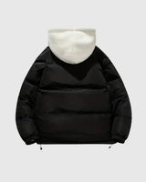 Hooded Quilted Winter Jacket with Plush Lining