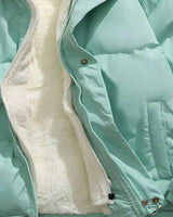 Hooded Quilted Winter Jacket with Plush Lining
