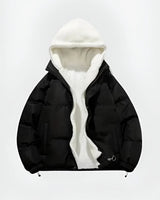 Hooded Quilted Winter Jacket with Plush Lining