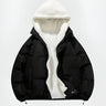 Hooded Quilted Winter Jacket with Plush Lining