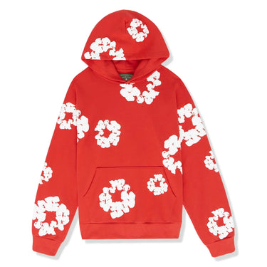 Hooded Tracksuit Set with Drawstring Trousers and Floral Detail