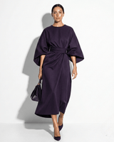 Kimono Sleeve Maxi Dress with Tie Waist