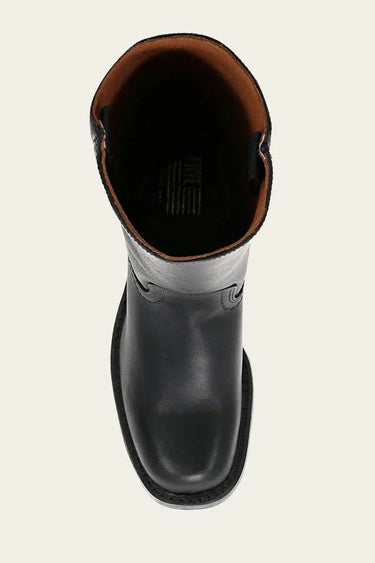 Knee High Boots with Block Heel and Stitched Welt