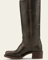 Knee High Boots with Block Heel and Stitched Welt