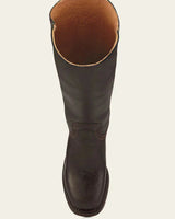 Knee High Boots with Block Heel and Stitched Welt