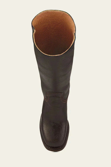 Knee High Boots with Block Heel and Stitched Welt