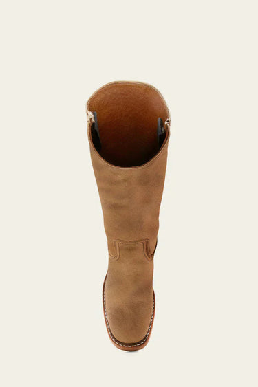 Knee High Boots with Block Heel and Stitched Welt