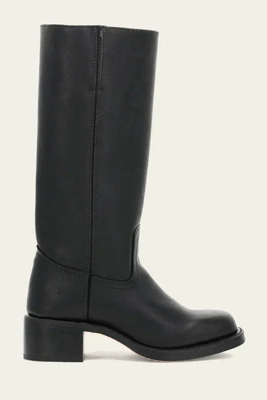 Knee High Boots with Block Heel and Stitched Welt