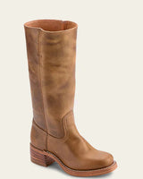 Knee High Boots with Block Heel and Stitched Welt
