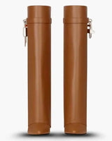 Knee-High Wedge Boots with Glossy Finish
