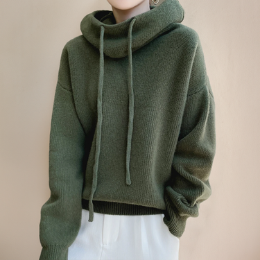 Knit Hoodie Sweater