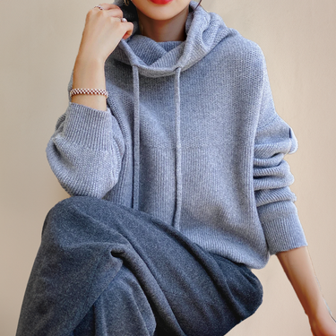 Knit Hoodie Sweater