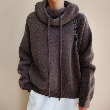 Knit Hoodie Sweater