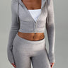 Knit Lounge Co-Ord Set with Zip-Up Hoodie
