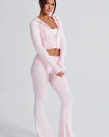 Knit Lounge Co-Ord Set with Zip-Up Hoodie