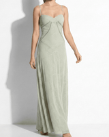 Lace Maxi Dress with Sweetheart Neckline
