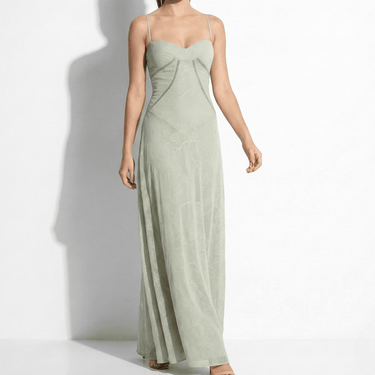 Lace Maxi Dress with Sweetheart Neckline