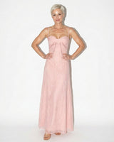 Lace Maxi Dress with Sweetheart Neckline