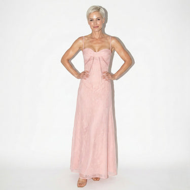 Lace Maxi Dress with Sweetheart Neckline