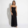 Lace Maxi Dress with Sweetheart Neckline