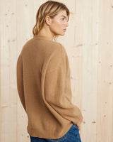 Long Oversized Rib-Knit Cardigan