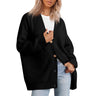 Long Oversized Rib-Knit Cardigan