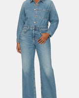 Long Sleeve Denim Jumpsuit