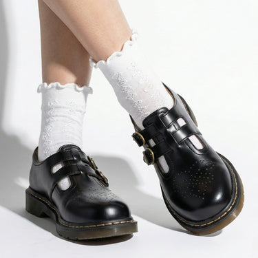 Mary Jane Shoes with Double Buckle Strap