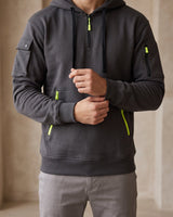 Relaxed Men's Heavyweight Hoodie With Adjustable Hood And Kangaroo Pocket