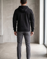 Relaxed Men's Heavyweight Hoodie With Adjustable Hood And Kangaroo Pocket