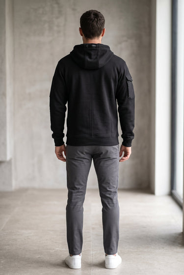 Relaxed Men's Heavyweight Hoodie With Adjustable Hood And Kangaroo Pocket