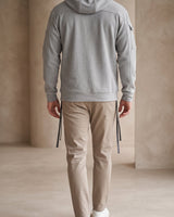 Relaxed Men's Heavyweight Hoodie With Adjustable Hood And Kangaroo Pocket