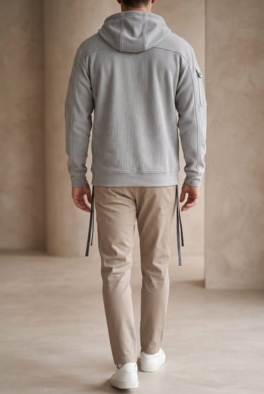 Relaxed Men's Heavyweight Hoodie With Adjustable Hood And Kangaroo Pocket