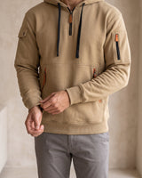 Relaxed Men's Heavyweight Hoodie With Adjustable Hood And Kangaroo Pocket