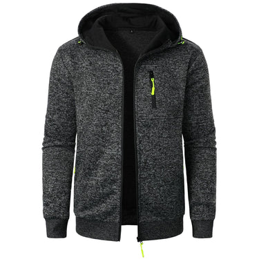 Detail of the all-over pattern on the hoodie fabric