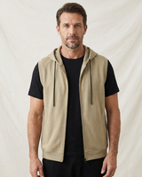 Detail shot of the structured hood lying flat at the back of the neck