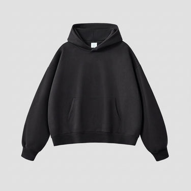 Heavyweight Men's Hoodie With Kangaroo Pocket And Ribbed Cuffs