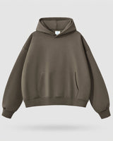 Heavyweight Men's Hoodie With Kangaroo Pocket And Ribbed Cuffs