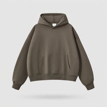Heavyweight Men's Hoodie With Kangaroo Pocket And Ribbed Cuffs