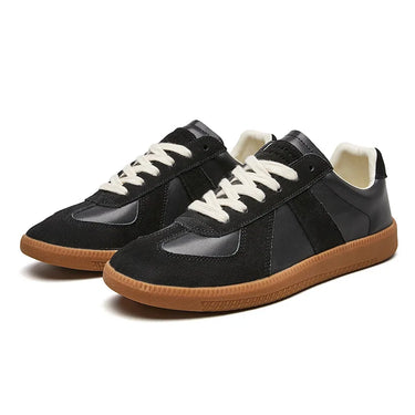 Men's lace-up sneaker shown from above, highlighting the structured upper layout