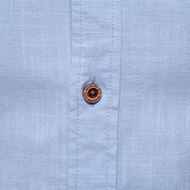 Mens Long Sleeve Polo Shirt with Mandarin Collar And Contrast Placket Trim