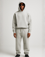 Close-up of the drawstring hood detail on the oversized hoodie