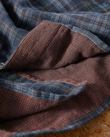 Detail shot of the chest pocket and stripe pattern