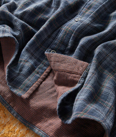 Side view of the shirt showing the relaxed fit