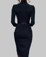 Midi Dress Long Sleeve Sheath