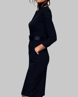 Midi Dress Long Sleeve Sheath