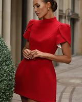Mini Dress with Back Bow Detail