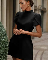Mini Dress with Back Bow Detail